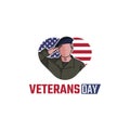 Vector graphic of veterans day good for veterans day celebration Royalty Free Stock Photo