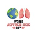 Vector graphic of world aspergillosis day
