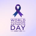 vector graphic of World Autoimmune Arthritis Day ideal for World Autoimmune Arthritis Day celebration