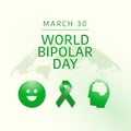 vector graphic of World Bipolar Day ideal for World Bipolar Day celebration