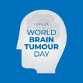 vector graphic of World Brain Tumour Day good for World Brain Tumour Day celebration. flat design. flyer design.flat illustration
