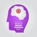 vector graphic of World Brain Tumour Day good for World Brain Tumour Day celebration. flat design. flyer design.flat illustration