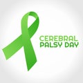 Vector graphic of world cerebral palsy day good for world cerebral palsy day celebration.