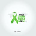 Vector graphic of world cerebral palsy day