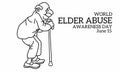 Vector graphic of world elder abuse awareness day for world elder abuse awareness day celebration.