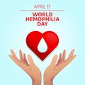 vector graphic of World Hemophilia Day ideal for World Hemophilia Day celebration Royalty Free Stock Photo