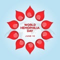 vector graphic of World Hemophilia Day ideal for World Hemophilia Day celebration Royalty Free Stock Photo