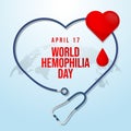 vector graphic of World Hemophilia Day ideal for World Hemophilia Day celebration Royalty Free Stock Photo