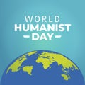 vector graphic of World Humanist Day good for World Humanist Day celebration. flat design. flyer design.flat illustration