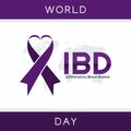 Vector graphic of world IBD day good for world IBD day celebration.