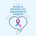 vector graphic of World Infertility Awareness Month ideal for World Infertility Awareness Month celebration Royalty Free Stock Photo