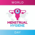 Vector graphic of world menstrual hygiene day good for world menstrual hygiene day celebration.