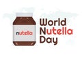 Vector graphic of world nutella day