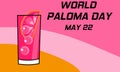 Vector graphic of world paloma day for world paloma day celebration