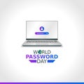 Vector graphic of world password day good for world password day celebration.