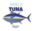 vector graphic of world tuna day.