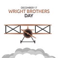 Vector graphic of wright brothers day good for wright brothers day celebration.