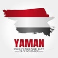 Vector graphic of Yaman independence day
