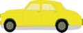 Vector graphic yellow, retro cab on white background with black Taxi sign Royalty Free Stock Photo
