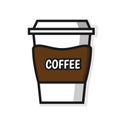 Vector graphics design illustration of coffee image