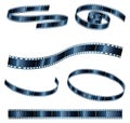 Vector Graphics of film reel in various shapes