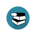 Vector Graphics of Stacked Books Icon