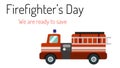 Vector grapic firefighters Royalty Free Stock Photo