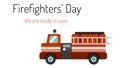 Vector grapic firefighters Royalty Free Stock Photo