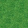 Vector grass background. Seamless cartoon texture backdrop. Green stylish grass pattern.