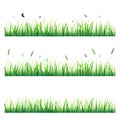 Vector grass with butterfly