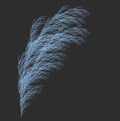 Vector Grass Generative Design Wisp Like L-system Mathematical Model