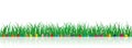 Vector Grass Illustration with easter eggs Royalty Free Stock Photo