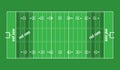 Vector Grass Textured American Football Field.