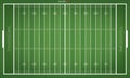 A vector grass textured American football field. EPS 10. Royalty Free Stock Photo