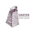 Vector grater illustration.