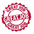 Vector great job stamp