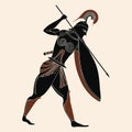 Vector Greek drawing. Royalty Free Stock Photo