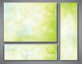 Vector green banners. Royalty Free Stock Photo
