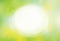 Vector green, bokeh, nature background. Round frame on abstract, green background Royalty Free Stock Photo