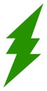 Vector Green Electricity Flat Icon Image Royalty Free Stock Photo