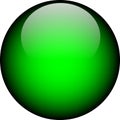 Vector Green Glass Button