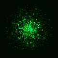 Vector green glowing light glitter background. Magic glow light effect. Star burst with sparkles on dark background Royalty Free Stock Photo