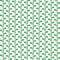 Vector green growing plants pattern