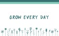 Vector green herbal motivational banner