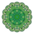 Vector green mandala
