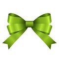 Vector Green Satin Gift Bow