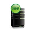 Vector green server web hosting Royalty Free Stock Photo