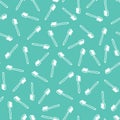 Vector green toothbrush simple monochrome repeat pattern. Perfect for fabric, scrapbooking and wallpaper projects.