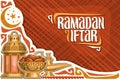 Vector greeting card for Ramadan Iftar