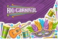 Vector greeting card for Rio Carnival